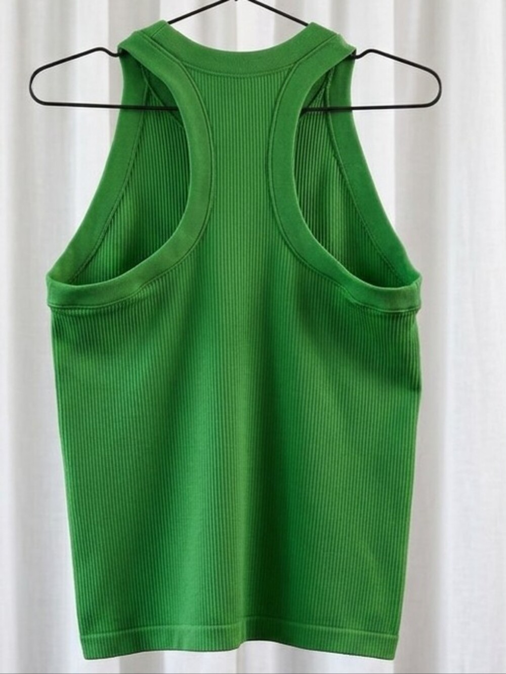 Athleta Kelly Green Ribbed High-Neck Tank - Picture 2 of 4